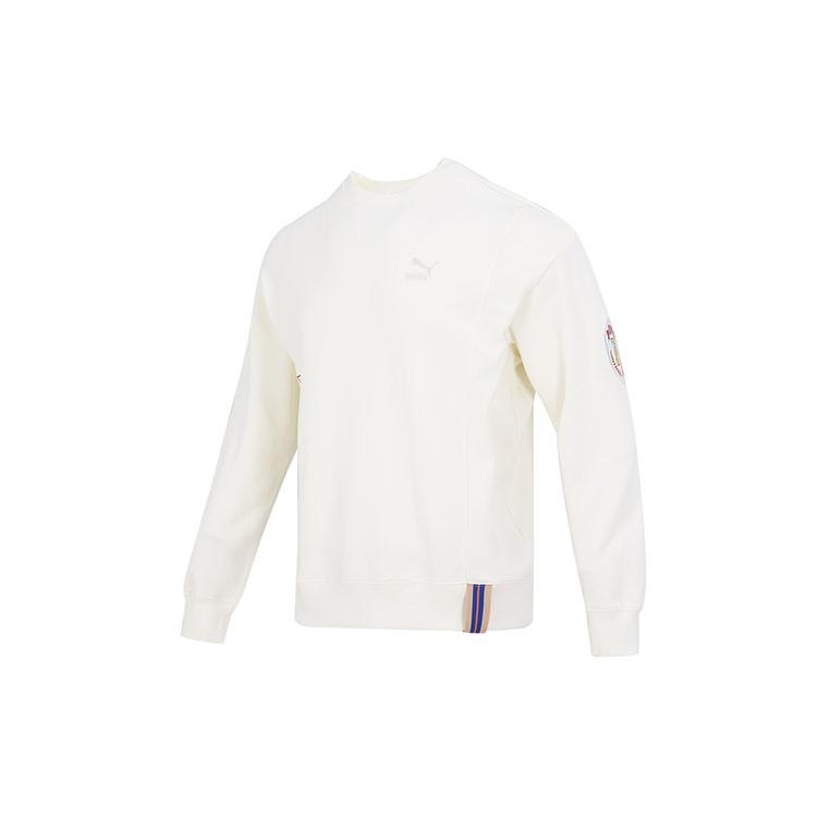 PUMA Team Badge Crew Sweater Beige Men s 677379-65 XL