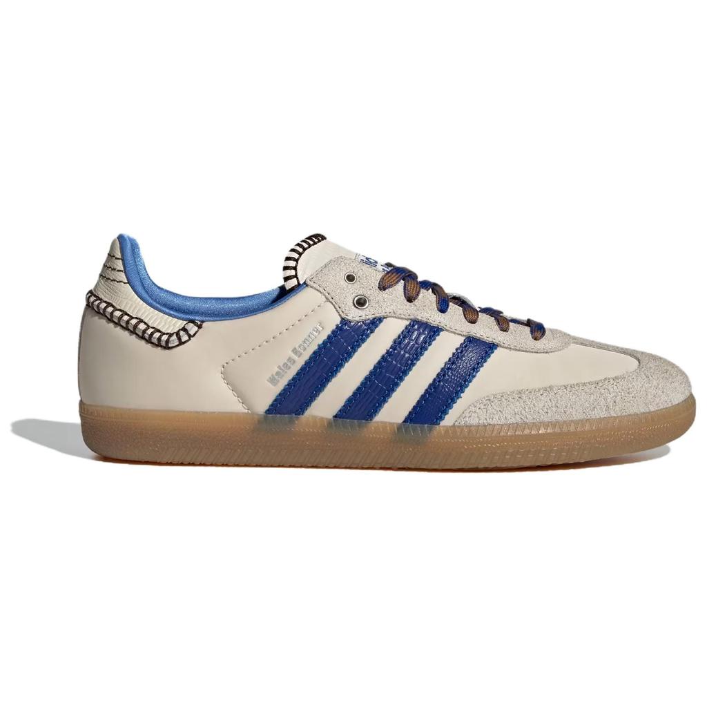 Wales Bonner x Adidas Samba Nylon Wonder Clay Royal Blue Unisex Sneakers Cream Team-Royal-Blue Wonder-White IH7756