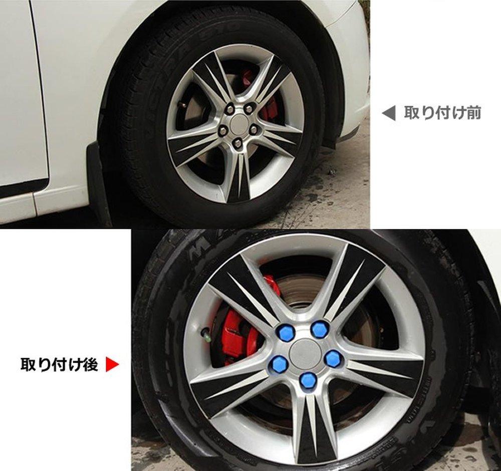 SUNNY 20 Pcs Value Wheel Nut Covers Hexagon Silicone Universal Screw Protector Bolt Cap