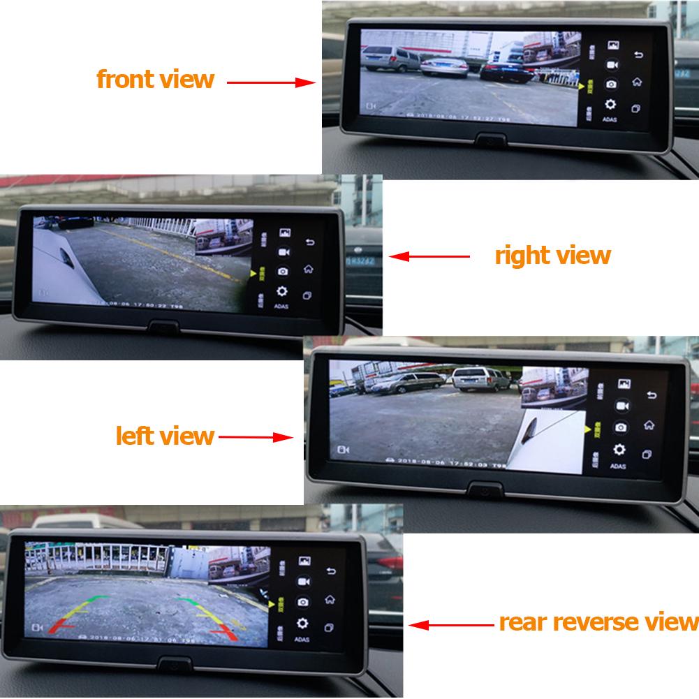 360 Degree Bird View Panoramic System Wireless Panoramic Smart Car Parking Cam System Front+Rear+Left+Right View Cam 2.5m Cord