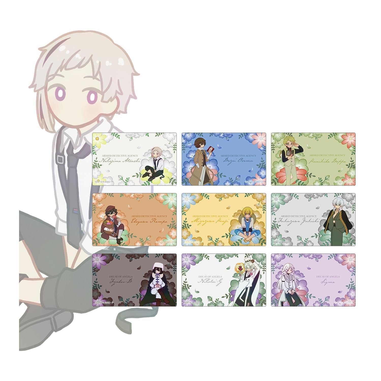 

Bungo Stray Dogs Trading Botania Card Sticker packs colleize Official Goods Official License [Official] (Unit/BOX) [Complete BOX/9 included]