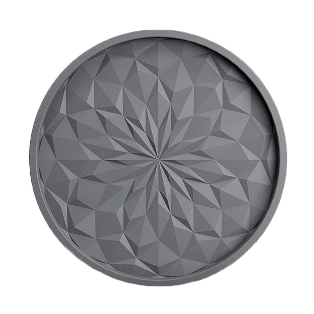 Silicone Coasters Set Thickened Non Slip Coasters with Geometric Pattern Non Stick Cup Mats for Home Office Table Protection Set of 6