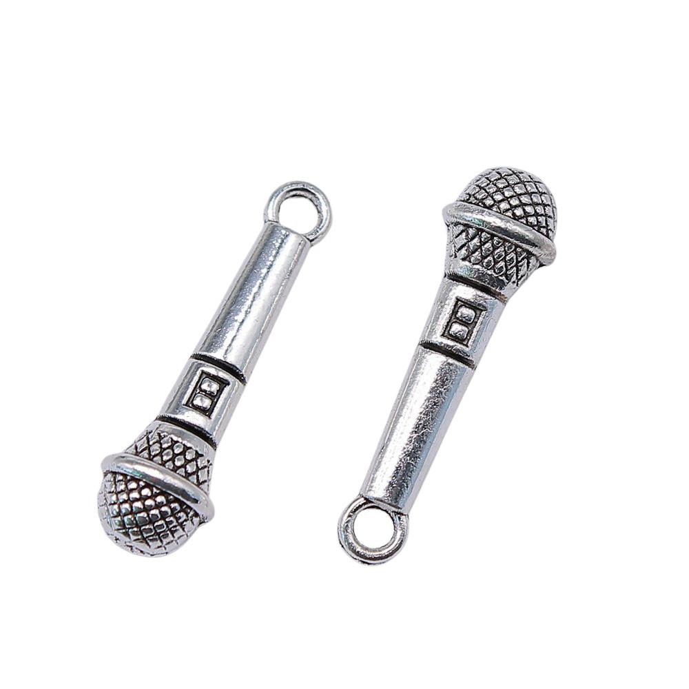 Musical Charms Multi Color Alloy Guitar Pendants For Music Themed Jewelry Making