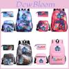 Stylish Lilo Stitch Cartoon Kids Backpack Breathable Canvas Material Chain Elements