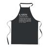 Kitchen Apron - Karim Definition - Black - Breton Print - Resistant Cotton