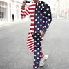 Men Star Gradient Print Round Neck Long Sleeve Top And Drawstring Jogger Pants Two Piece Casual Sport Outfit Set