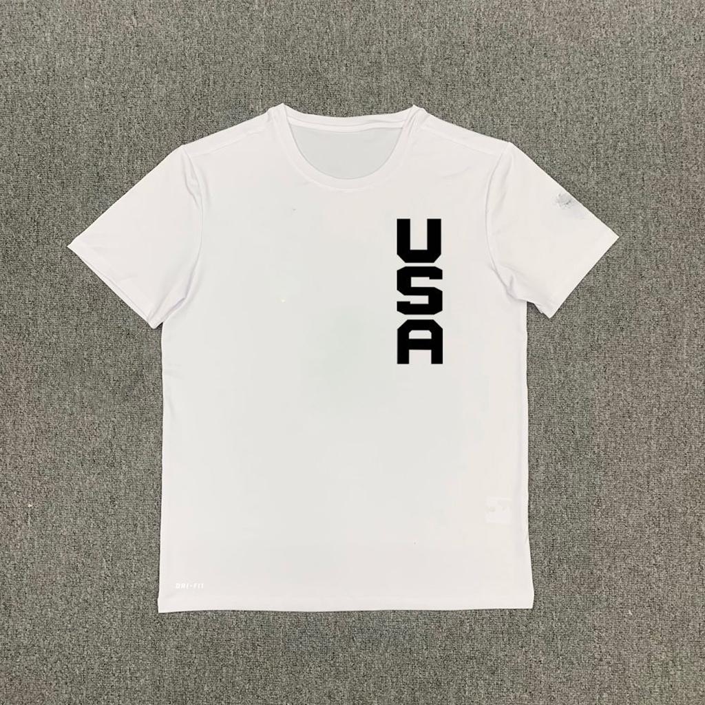 Streetwear Mode Topp 2025 Ny USA Dream Team T-shirt Nationell Basket Träning Snabbtorkande Kortärmad Uppvärmning Skytte