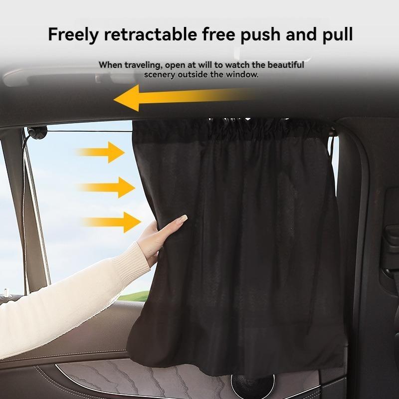 Suction Cup Curtain In The Car Window Sunshade Cover Cartoon Universal Side Window Sunshade UV Protection for Kid Baby Children
