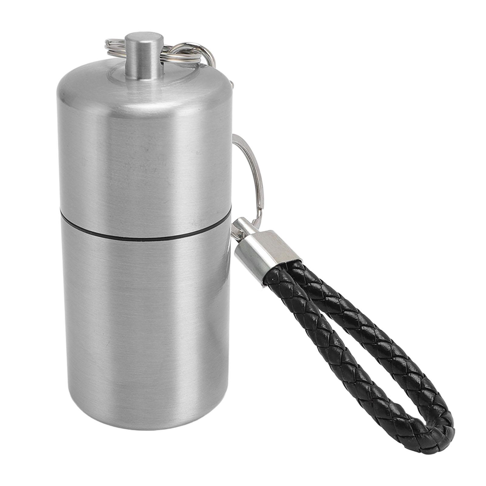 

Metal Storage Bottle Water Proof Multifunctional Aluminum Storage Container for Outdoor Camping серебряный
