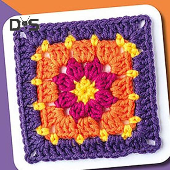 The Granny Square Card Deck 50 Mix Crochet Patterns Card Deck Crochet Blocks Clothes Accessories for Adults Beginner