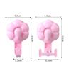 4 Pcs Multifunctional Flowers Suction Cup Hooks No Punch Wall Mounted Hooks  Bathroom