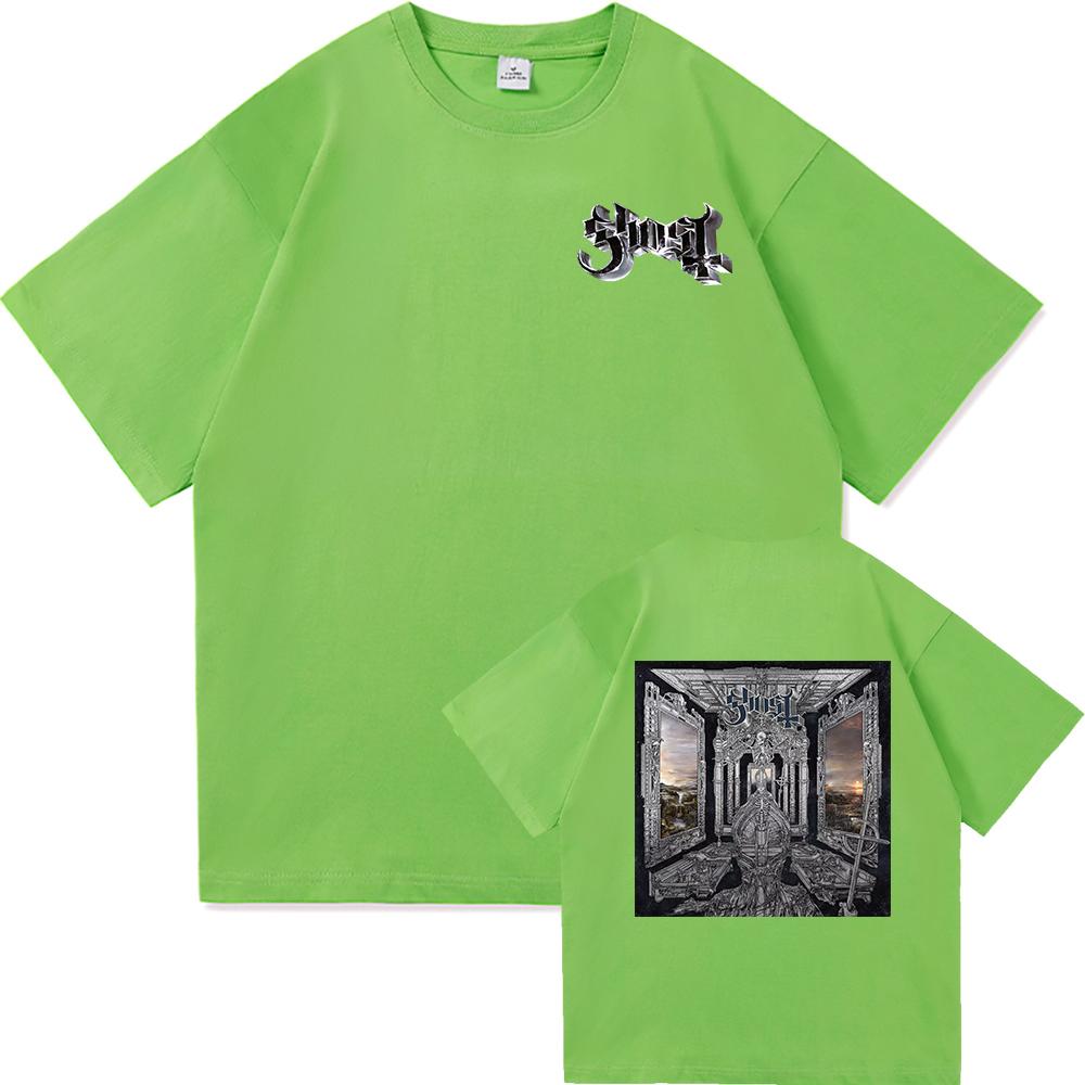 GHOST SKELETÁ Světové turné 2025 Módní pánské estetické vintage hip hopové tričko Unisex Satanizovaná ležérní bavlněná trička