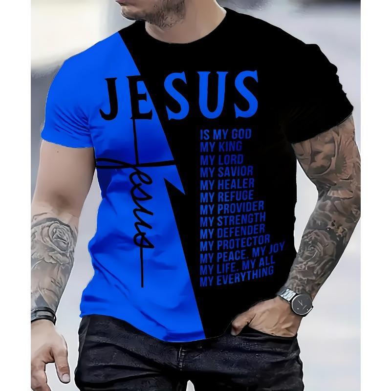 New Summer Men's T-Shirt Lightweight, Breathable, Casual Sports Polyester Outdoor Men's T-Shirt