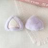 2PCS Fluffy Plush Cat Ears Soft Plush DIY Ear Appliques  for Hat Headband Garment Decoration