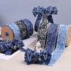 2m Denim Neat-Edged DIY Easy-Cut Ribbon Vintage Fabric Sturdy Accessories Durable Hooked Flexible