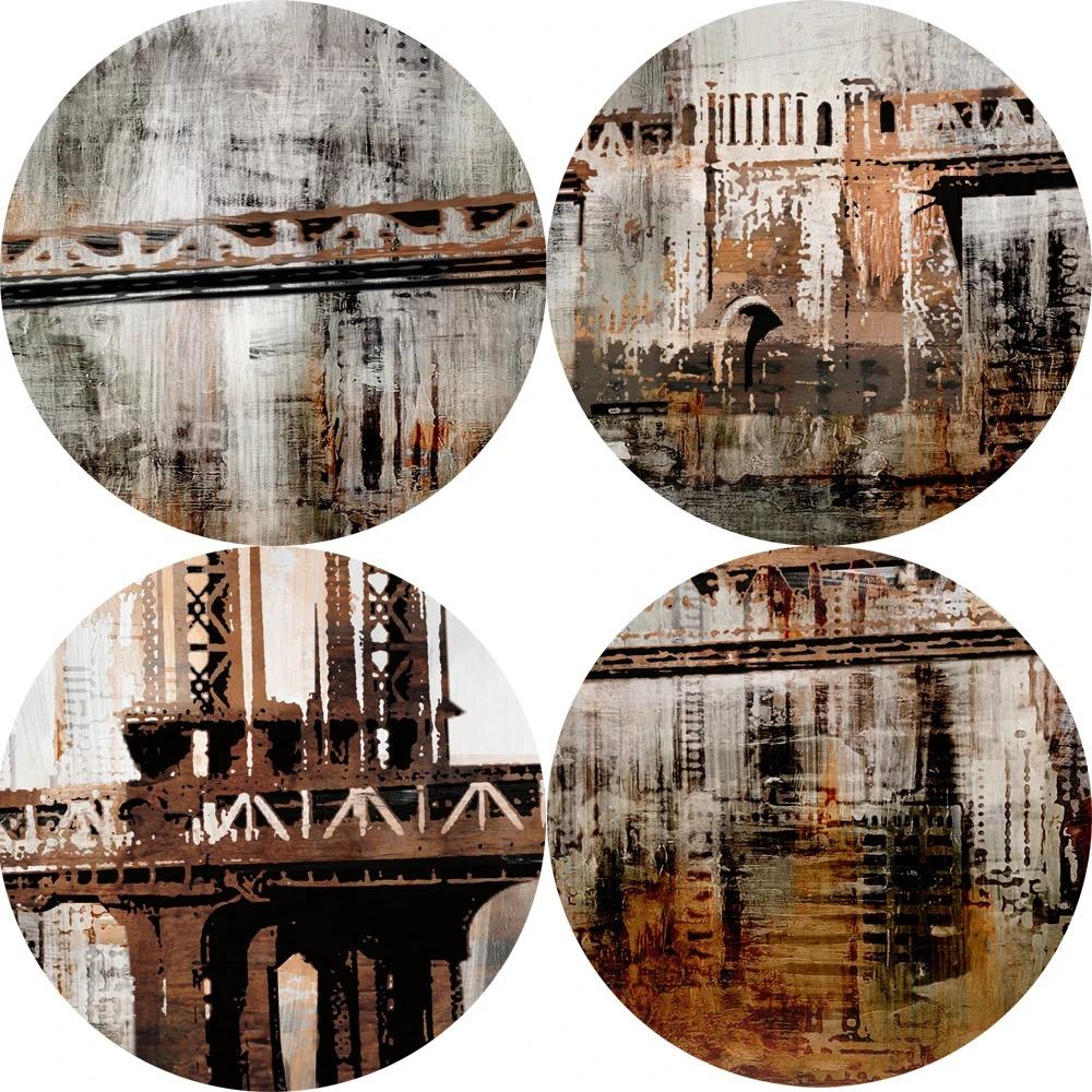 Vintage Golden Gate Bridge Posters And Prints Abstract Landscape Canvas Art Paintings On The Wall Pictures For Living Room Decor