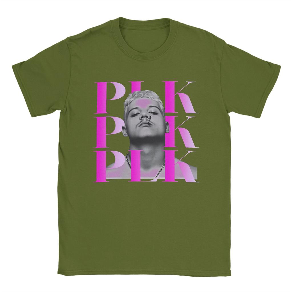Rapper Plk Face T Shirt for Unisex 100 Cotton Funny TShirt Crewneck Tee Shirt Short Sleeve Clothing Plus Size