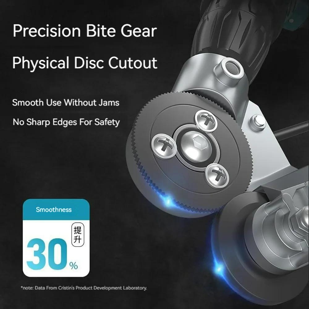 1pcs Titanium Steel Electric Drill Plate Cutter Metal Sheet Adapter Tools Attachment Punch Tool Sharp Scissor Kit Cutting Steel