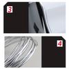 Verchromte Autotürkantenschutzleisten, Geräuschisolierende Dichtmasse Autotür Gummidichtungsleiste Schallisolierung Türschutz