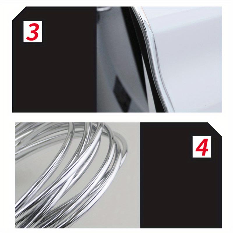 Verchromte Autotürkantenschutzleisten, Geräuschisolierende Dichtmasse Autotür Gummidichtungsleiste Schallisolierung Türschutz