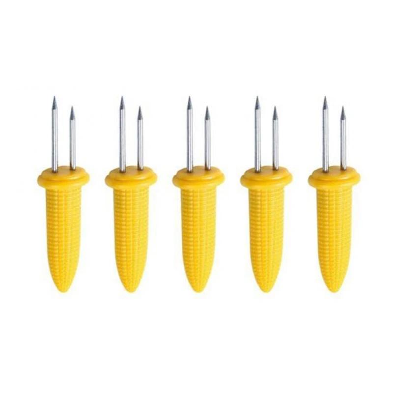 

5/10/20Pcs Corn Holders BBQ Stainless Steel Fruit Double Corn Forks Anti Scalding Corn Outdoor Camping Barbecue Tool Accessories