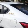 3D Metal Car Styling Sticker Hollow Fish Shark Emblem Badge Decals Automobiles Motorcycle Computer Fuel Cap Accessories