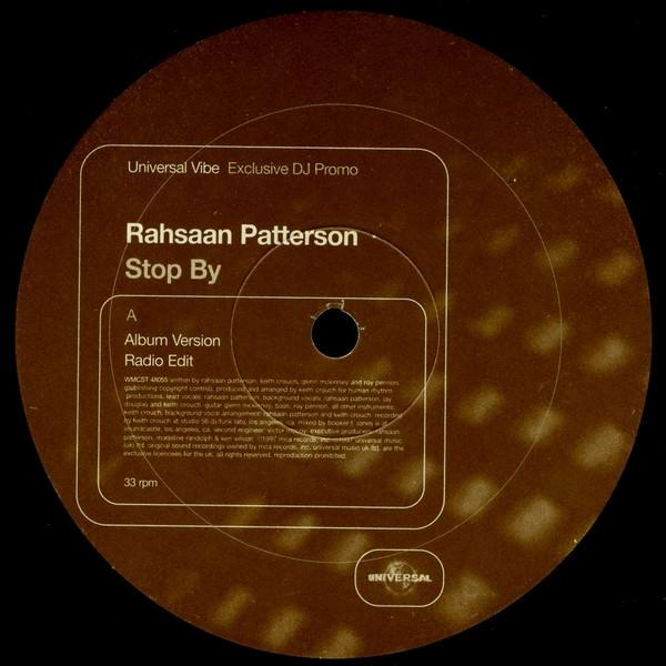 

12inch Record RAHSAAN PATTERSON - Stop By WMCST48055 Universal 1997 US Rap & Hip-Hop/R&B Used