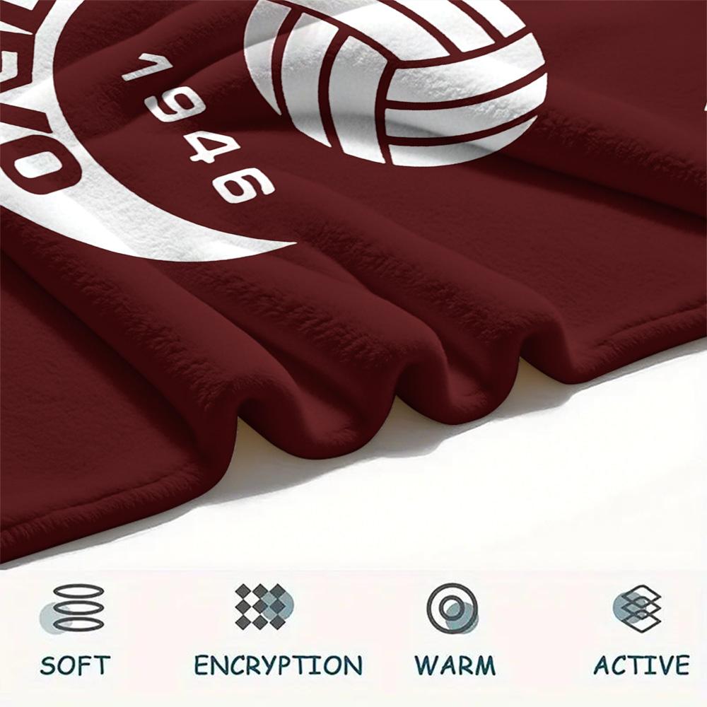 FK Sarajevo Print Flannel Blanket, High quality Comfortable for All Seasons, Home Decor, Warmth and Comfort, Perfect for Christmas Gifts