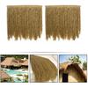 2Pcs Simulated Thatch Straw Roof for Garden Decor Artificial Thatch Roofing for Simulation Thatch for Tiki Bar Patio and Fence Decoration