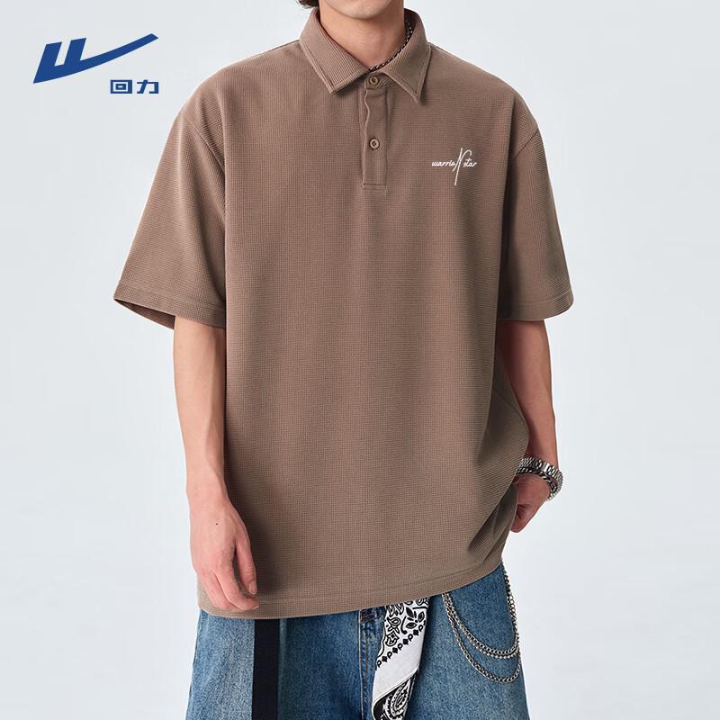 Warrior Men s Waffle Knit Short-Sleeved Polo Shirt 5XL