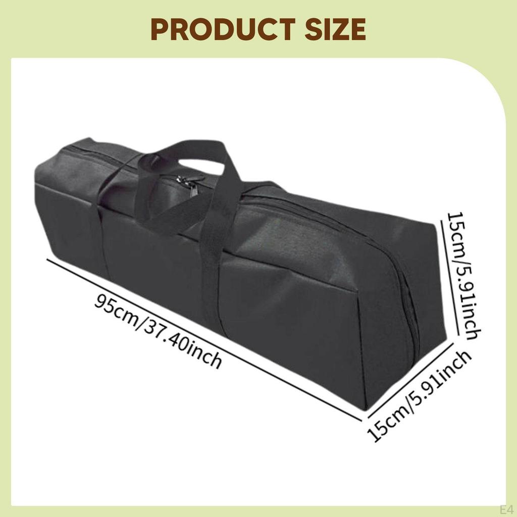 Camping Equipment Storage Bag Duffel, Oxford Cloth Waterproof Zippered Carry for Canopy Pole