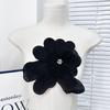 Black And White Two-Color Embroidery Nail Drill Multi-Layer Flower Clothing Wedding Dress Denim Jacket Decorative Accessories