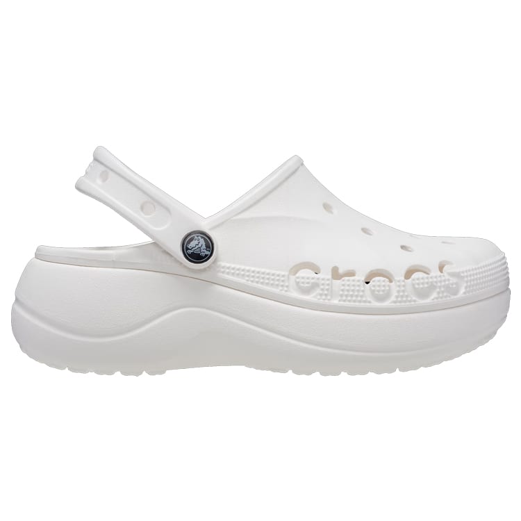 Crocs Baya Platform Clog EVA Clogs 4.1cm Women's White 208186-100