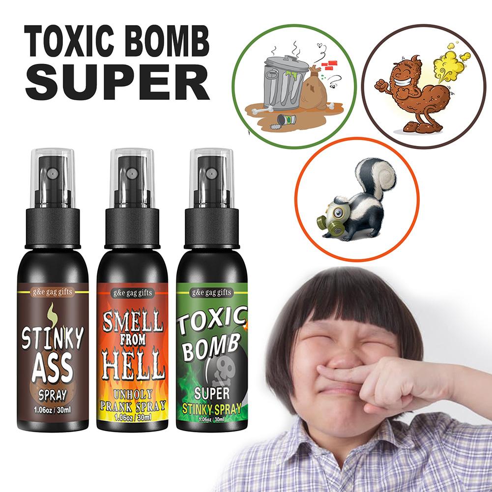 30ML Liquid Fart Gag Prank Joke Spray Can Stink Bomb Smelly Stinky Gags Fart Spray Extra Strong Stink Prank Halloween Funny Prop