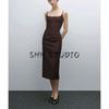Spring New Women's Clothing American Style Casual Silm Comfortable Cotton Camisole Long Dress 6652583