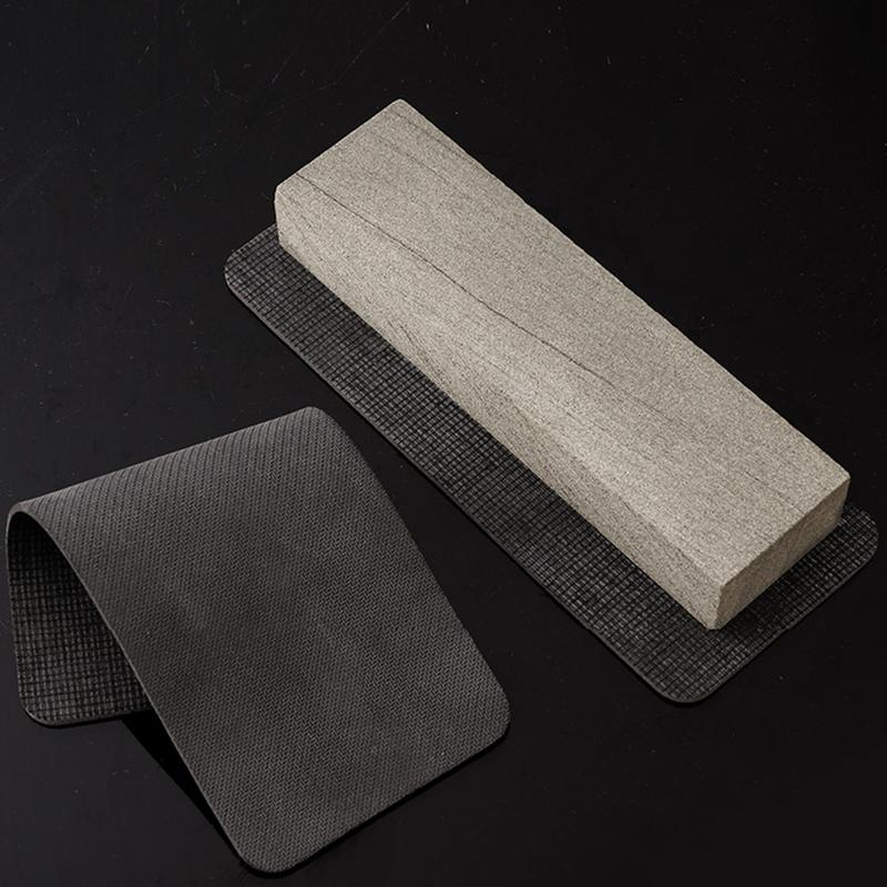 10 Pieces Sharpening Stone Pads 8.66X3.54 Inch Knife Sharpening Stand Sharpening Stone Holder Non-slip Sharpening Pads