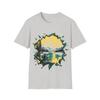 Vintage Nature Streetwear Graphic T Shirt Mountain Lake Retro Sunset Peak Landscape Print Unisex Loose Fit Cotton Casual Tee