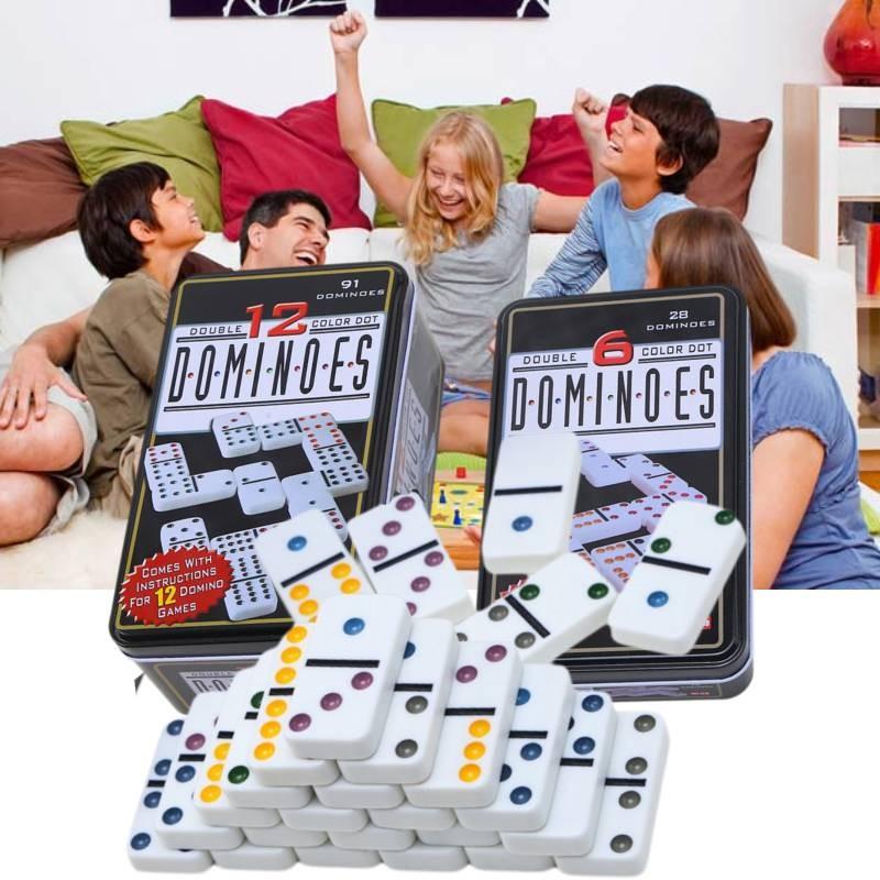 Domino Double Color 12 Party Game Leisure Entertainment Multiplayer Game Puzzle