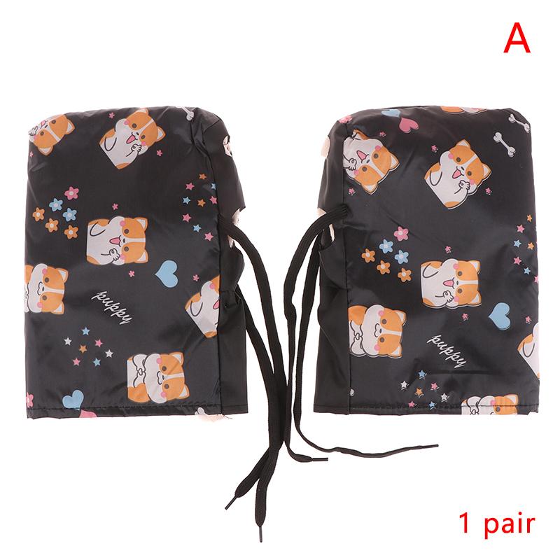 

1 пара мотоциклетных рулей, зимние велосипедные перчатки, водонепроницаемые перчатки для руля, снегоходные перчатки для электровелосипеда, мотоцикла, термоперчатки A