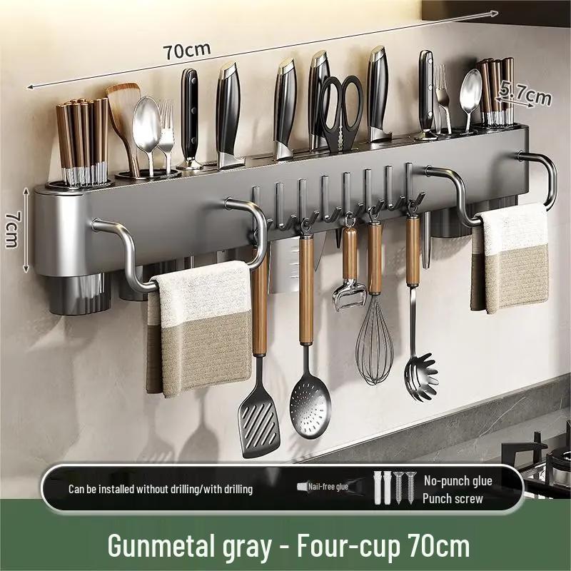 Xuanyong Wall-Mounted Punch-Free Kitchen Knife Holder