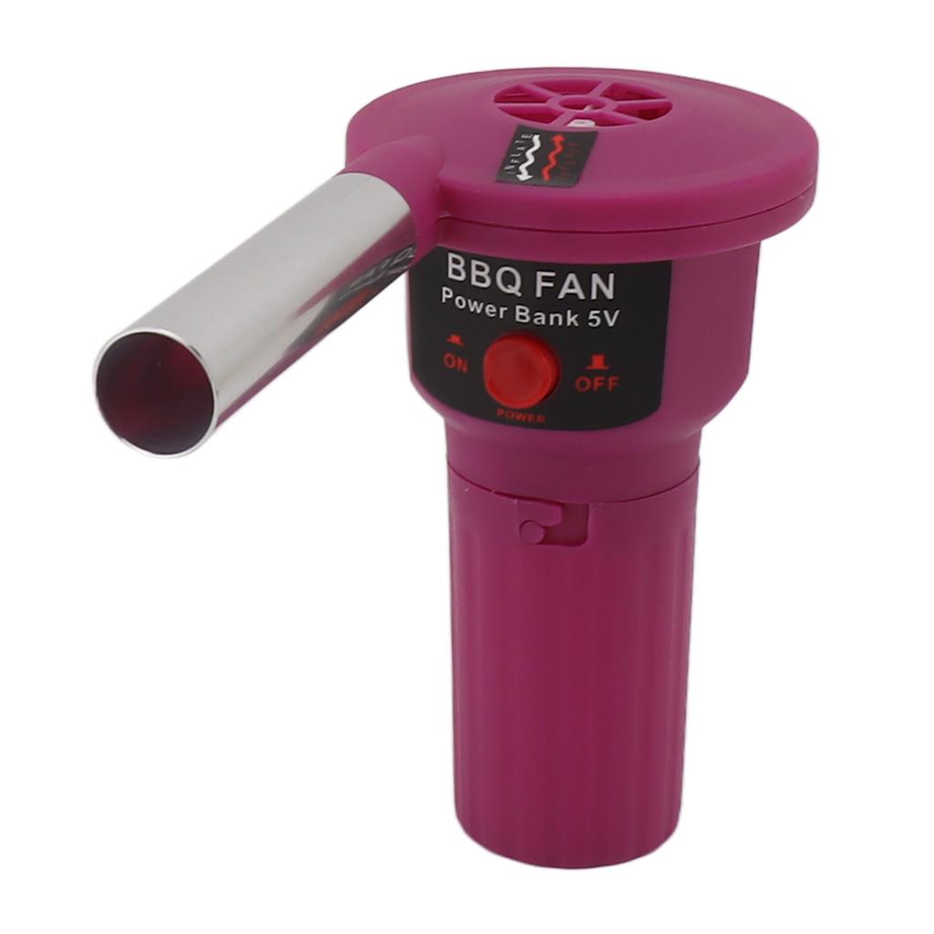 5V Portable Handheld Electric BBQ Cooking Fan Blower with USB Cable for Outdoor Camping Hiking Cook Picnic Barbecue