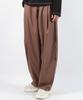 Deumakeu M Stripe Chicano Wide One-Tuck Pants -Brown