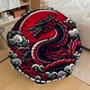 1pc Red Dragon Yin Yang Symbol Umbrella with Plastic Handle,Suitable for All Seasons Home Travel Outdoor UmbrellaDD1008