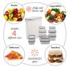 26 Piece Airtight Food Storage Container Set BPA Free Microwave Dishwasher Safe 13 Containers Snap Lock Lids Stackable Food