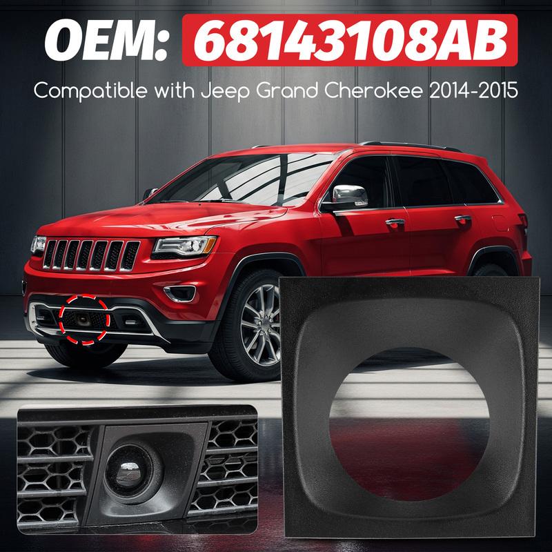 For Jeep Grand Cherokee 2014-2015 Car Front Adaptive Cruise Control Bezel Cover Front Bumper Center Bezel 68143108AB