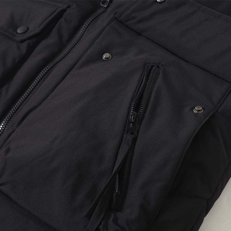 Plus Size L-8XL Fashion Warm Vest Man Winter Waterproof Sleeveless Jackets Casual Thick Men's Coat