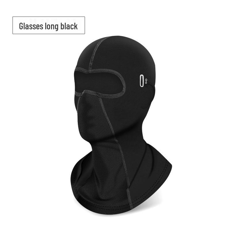 Ice Silk Motorcycle Balaclava: Thin, Breathable, Quick-Drying Face Mask for Men and Women - Sun and Dust Protection, Ideal for Spring and Summer.
