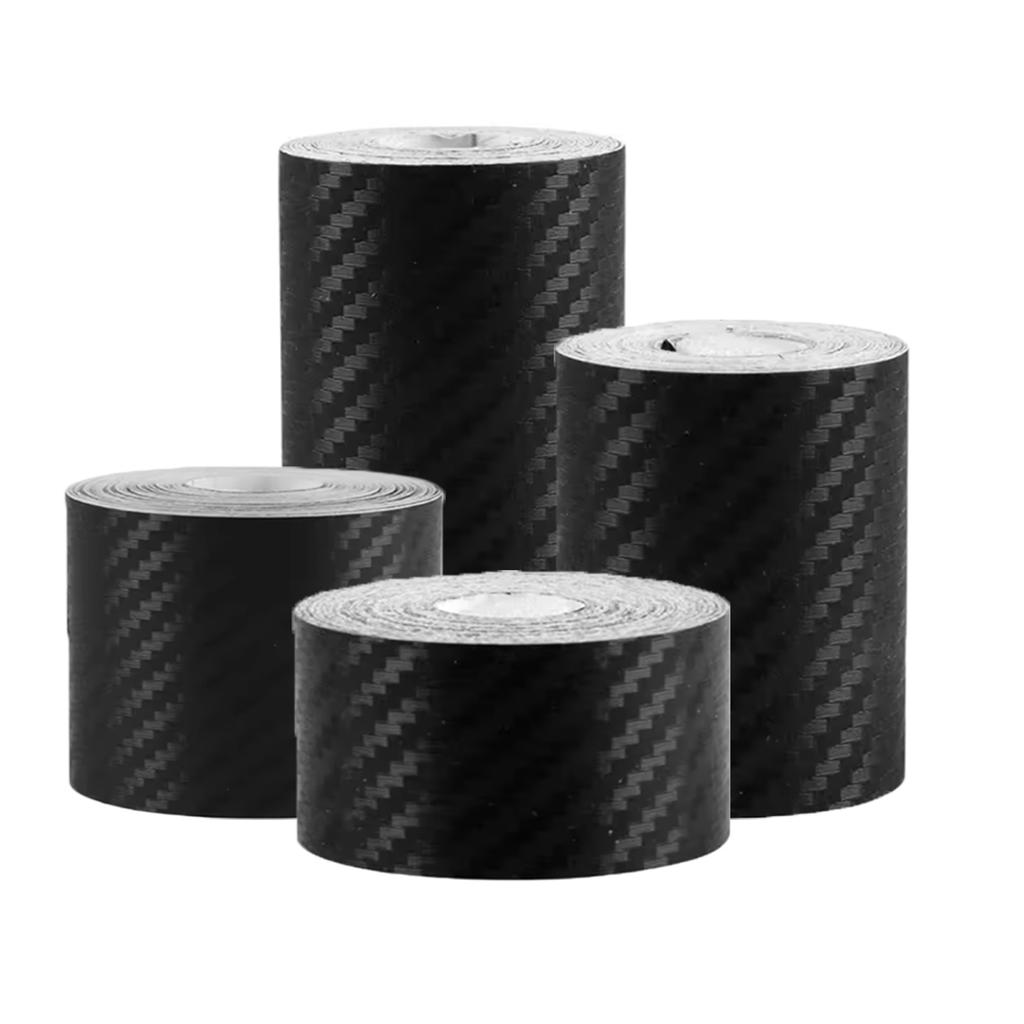 3CM-10CM Width 1-10M Carbon Fiber Car Tape Protection Film Vinyl Tape Roll DIY Anti Scratch Guard for Auto Door Sill Side Mirro
