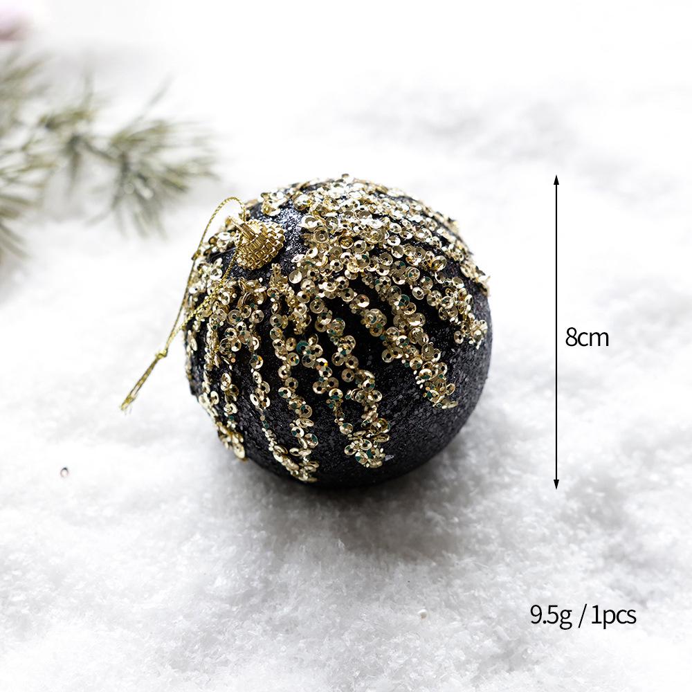 DIY Painted Foam Christmas Ornament: Snowflake & Irregular Pompon Balls