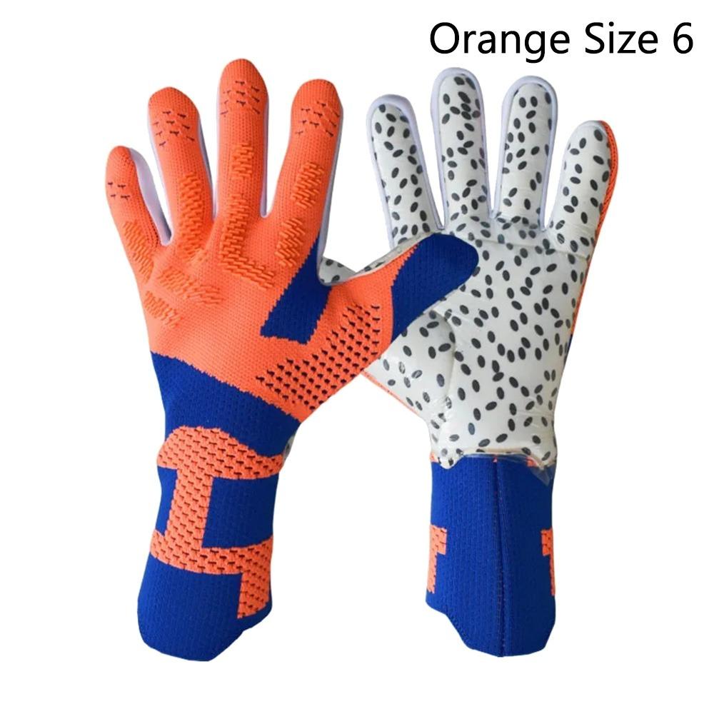 1Pcs Thickened Latex Goalkeeper Gloves Anti-slip Breathable Goalie Gloves Wear-resistant Finger Protection